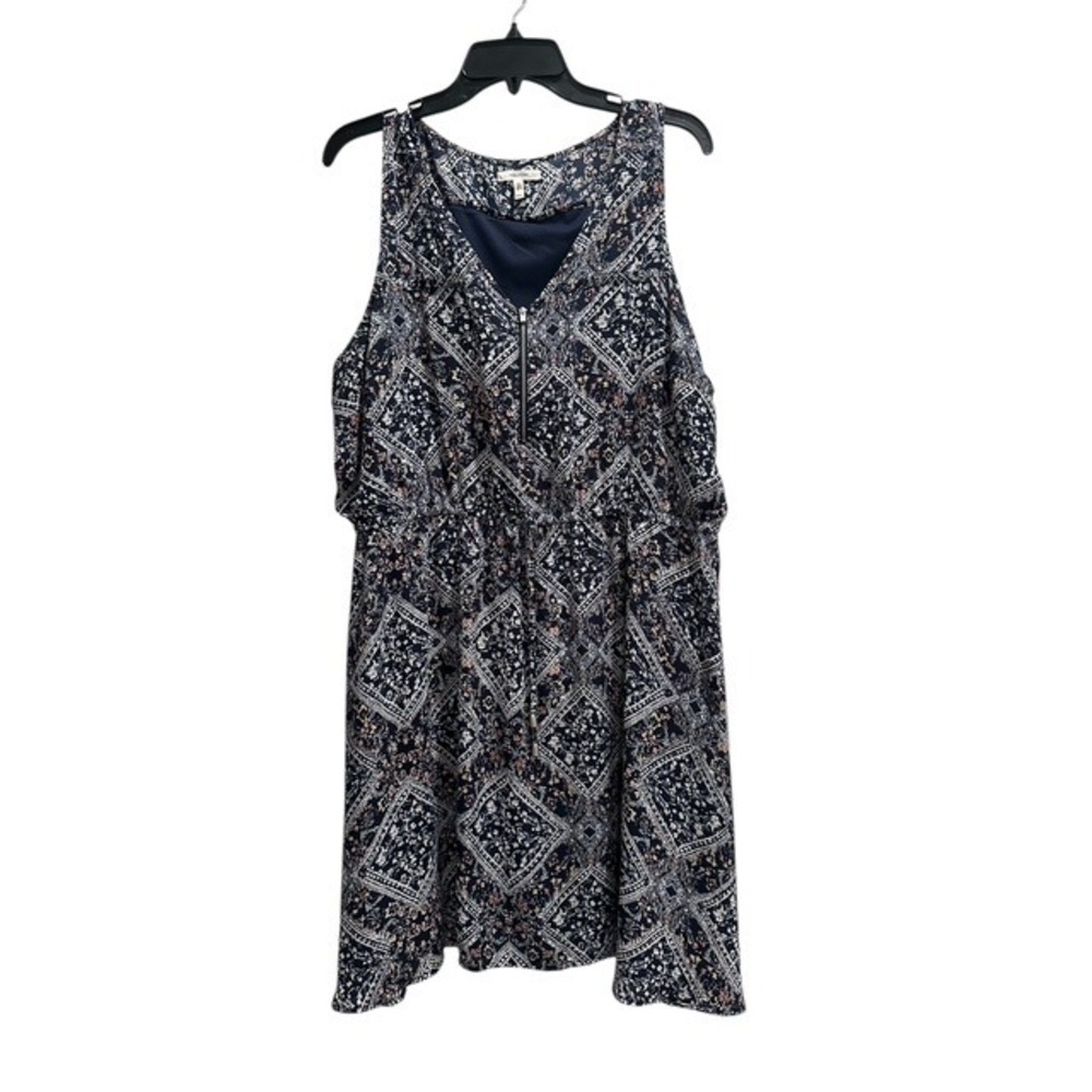 Maurices Sleeveless Dress Floral Print Casual Summer Dress XXL